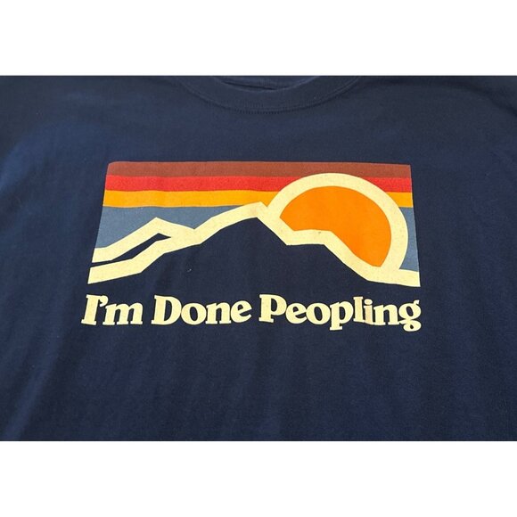 DOM It's About The Art I'm Done Peopling T-Shirt 100% Cotton Adult Size XL - Picture 11 of 13